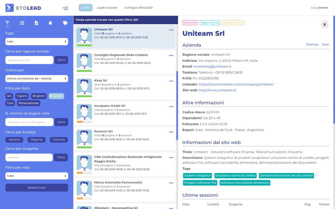 Guarda l’anagrafica completa dell’azienda